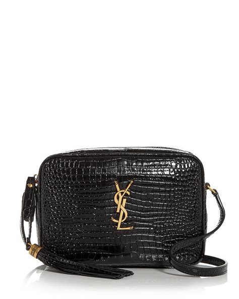 croc embossed ysl bag|Saint Laurent Lou Camera Bag In Crocodile.